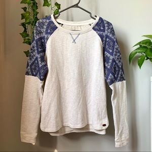 Roxy Long Sleeve Top with Pattern